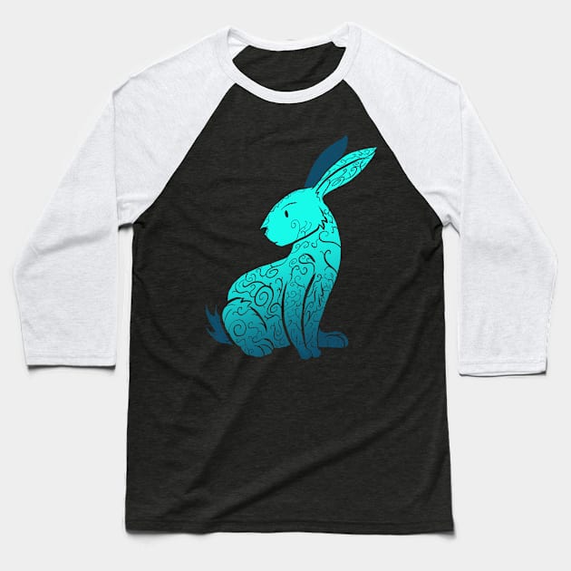 alt bunny - mint Baseball T-Shirt by vanitygames